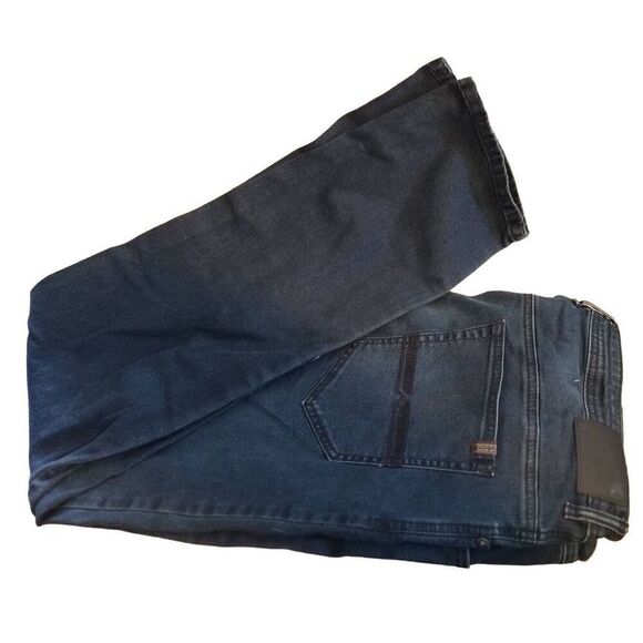 buffalo david bitton jeans mens axel slim stretch extendable coupe 40x34 - Dark - Picture 6 of 10